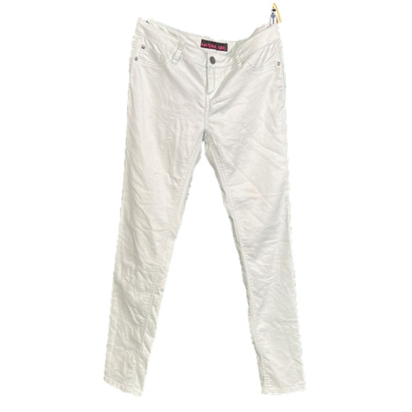 🦩 489. Material Girl Teal Pants Waist 17 inches - Picture 1 of 2